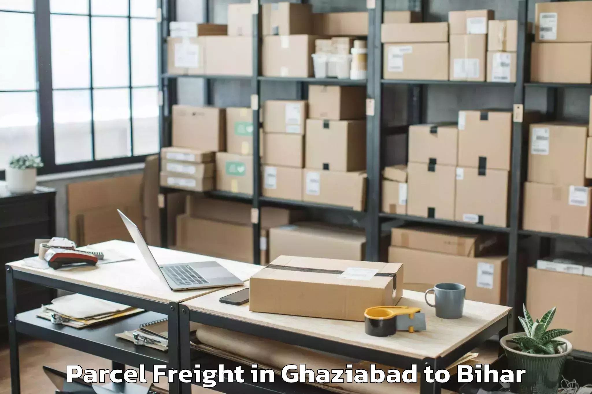 Hassle-Free Ghaziabad to Chanakya National Law Universi Parcel Freight